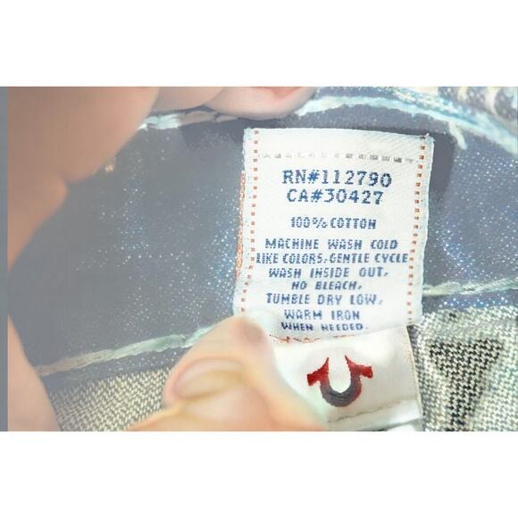 True Religion Brand Jeans Men’s 34 | Dark Wash Straight Leg | Made in USA - Picture 5 of 7